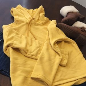 H&M yellow hoodie